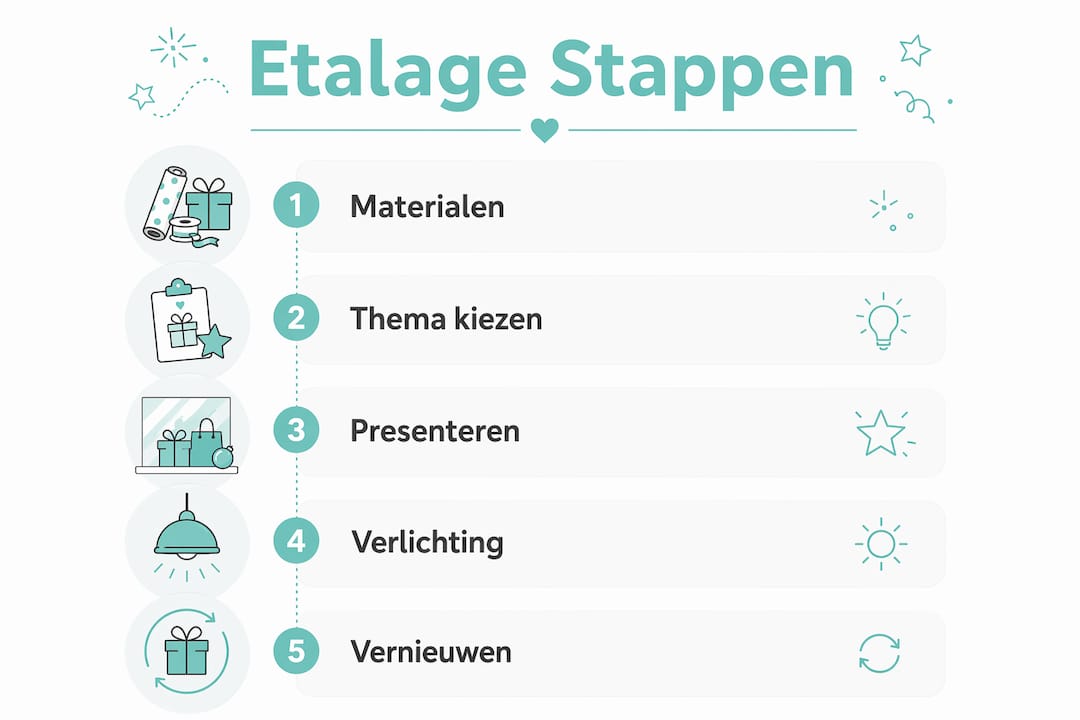 Infographic: stap-voor-stap je etalage perfect inrichten