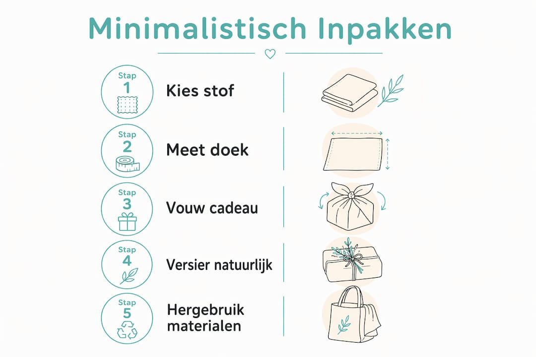 Infographic: zo pak je efficiënt en minimalistisch stap voor stap in