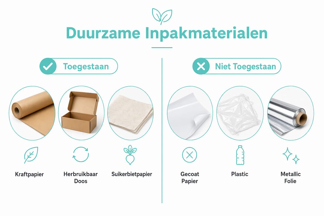 Overzicht van milieuvriendelijke verpakkingsmaterialen in beeld