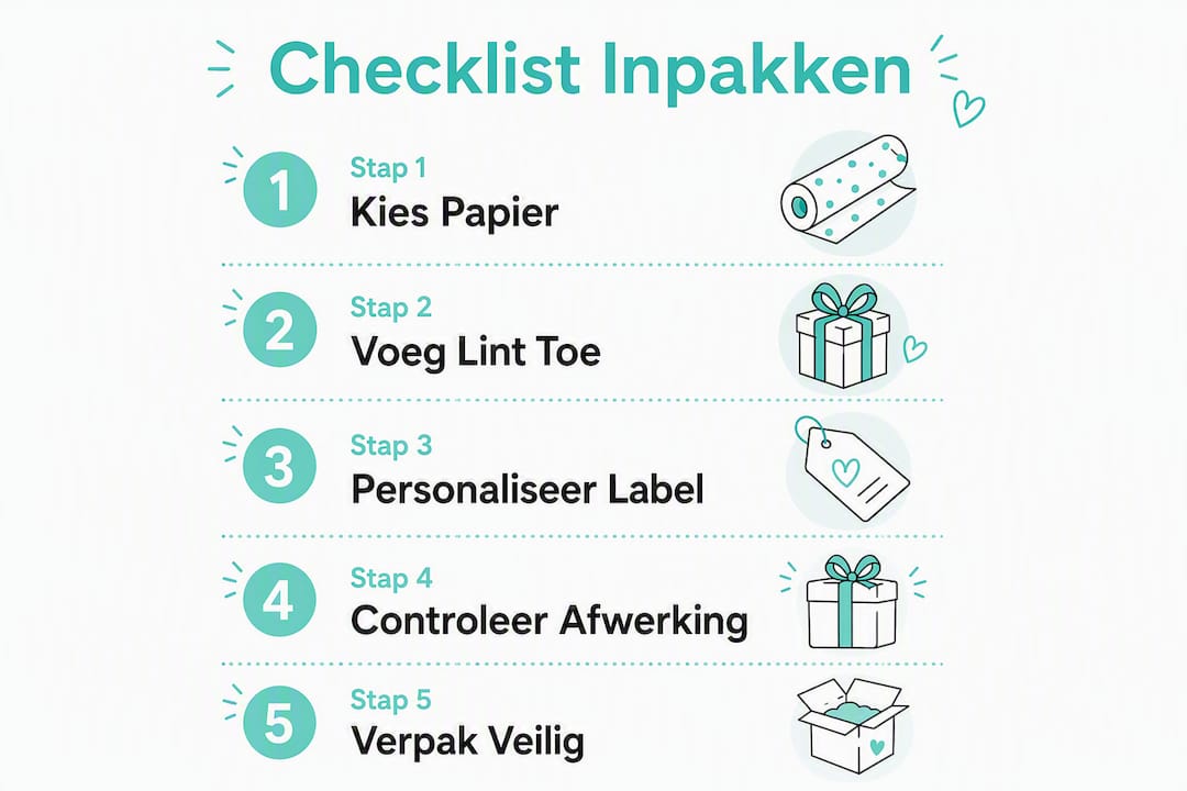 Infographic: zo pak je cadeaus persoonlijk in, stap voor stap