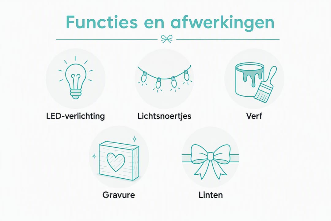 Overzicht: toepassingen en afwerkingsmogelijkheden van houten kerststerren