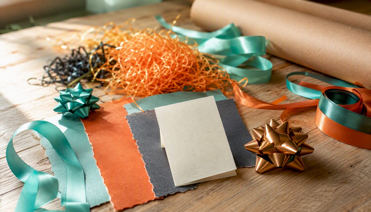 Materialen en vulling voor thematische cadeaupakketten