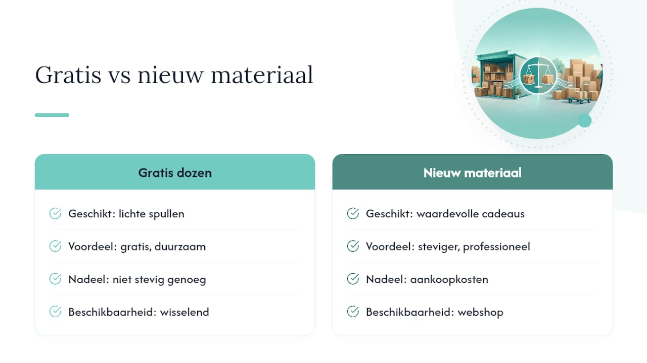 Kadopapier: betrouwbaar verpakkingsmateriaal als gratis dozen niet volstaan — overview diagram