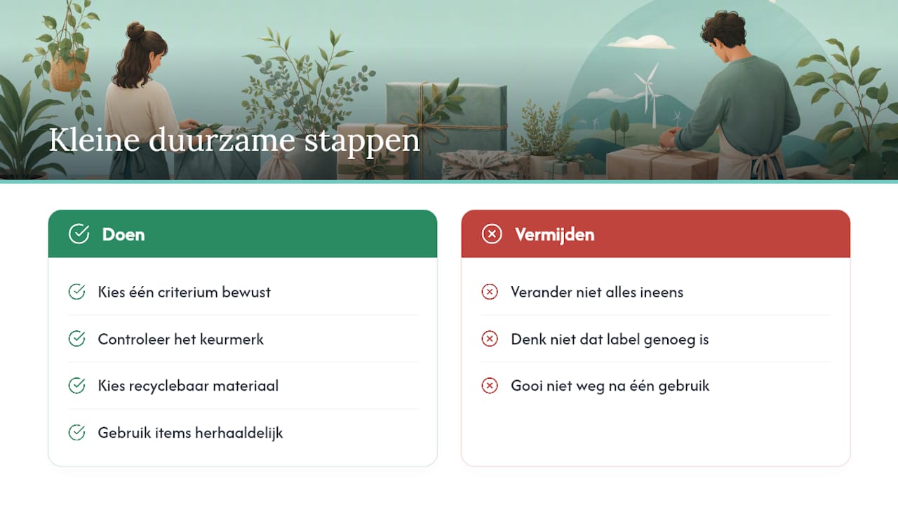 Waarom ik duurzame inpakkeuzes blijf aanraden — overview diagram