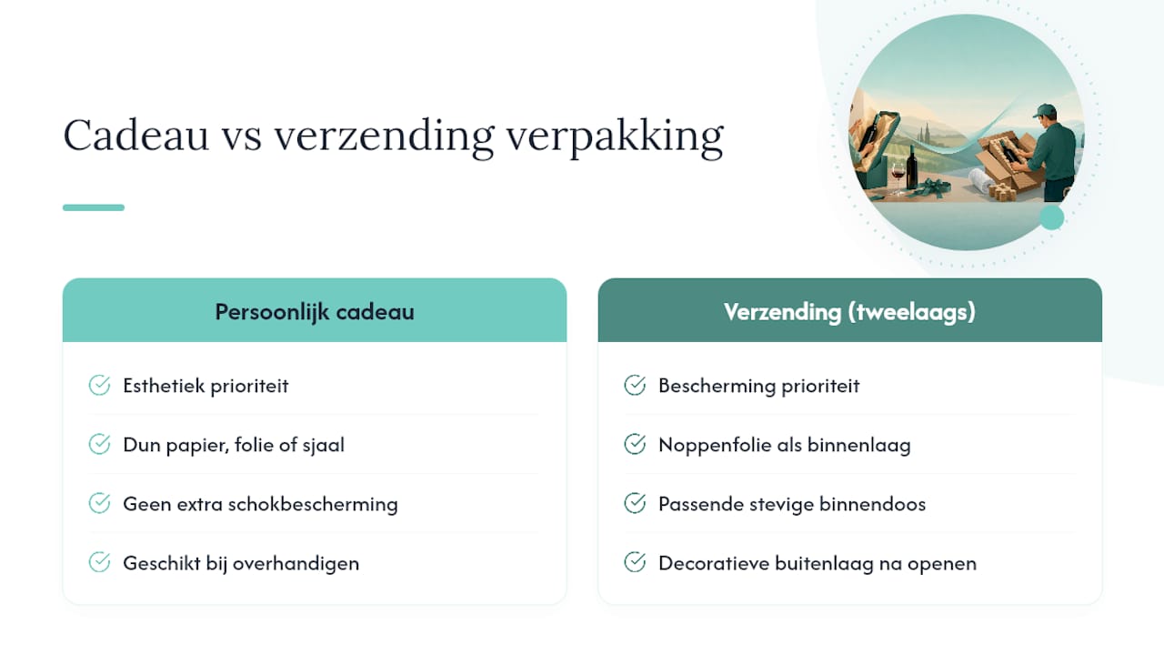 Cadeauverpakking versus verzendverpakking: een vergelijking
