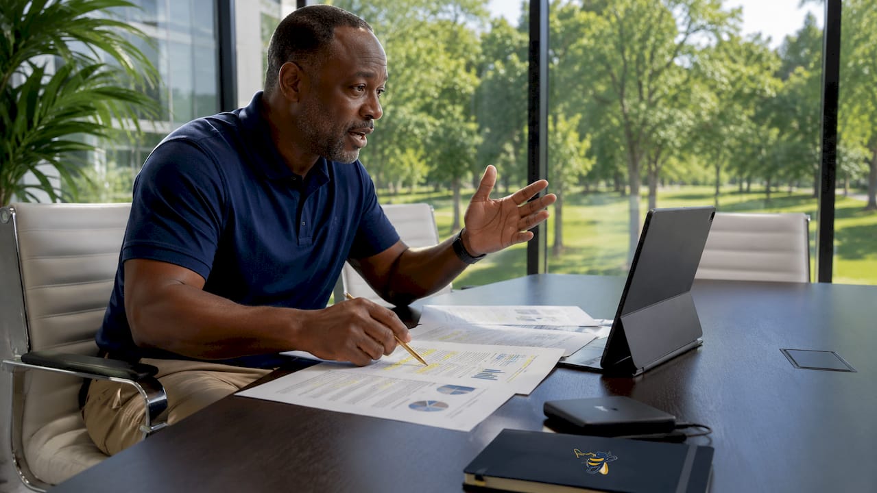 Security engineer reviewing identity verification reports