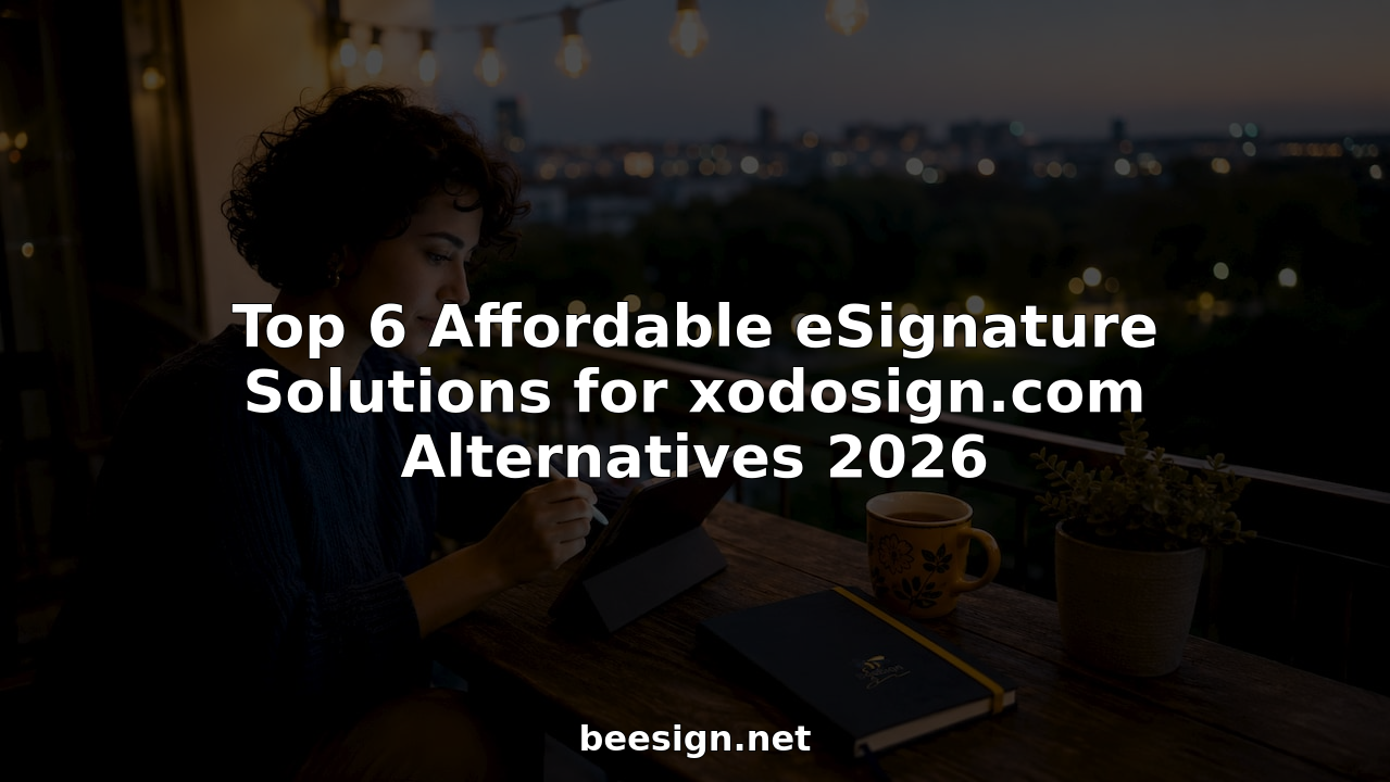 Top 6 Affordable eSignature Solutions for xodosign.com Alternatives 2026