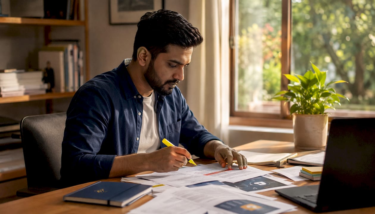 IT professional marking phishing threat on documents
