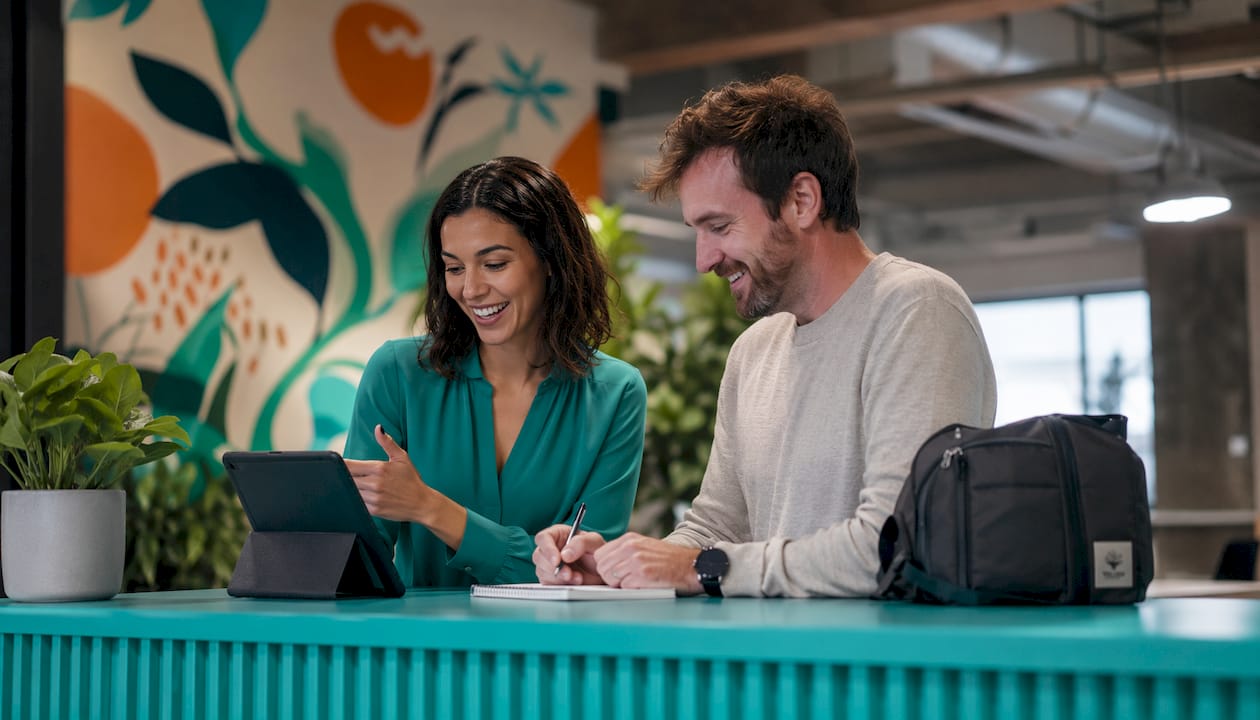 Marketing team coordinating local campaigns