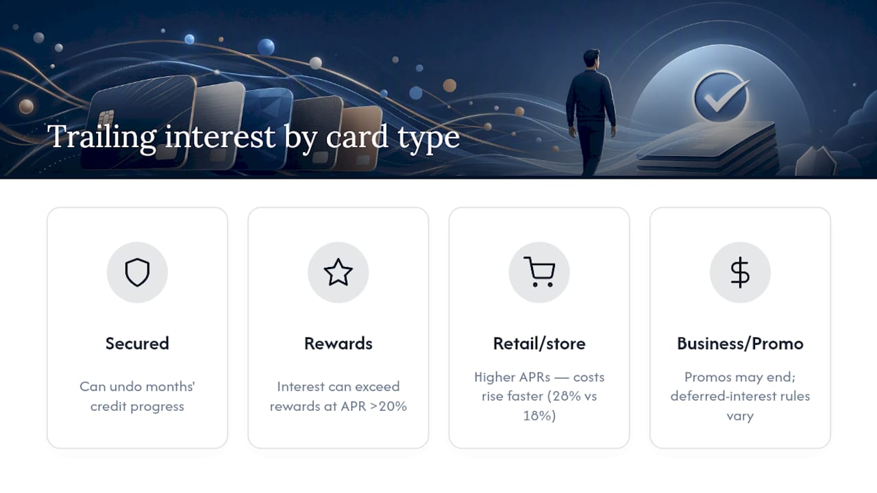 Do Different Card Types Handle Trailing Interest the Same Way? — overview diagram