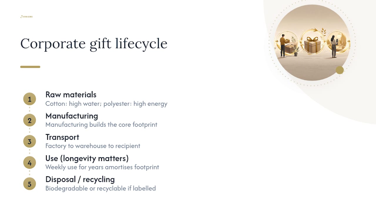 Five stages of a corporate gift lifecycle
