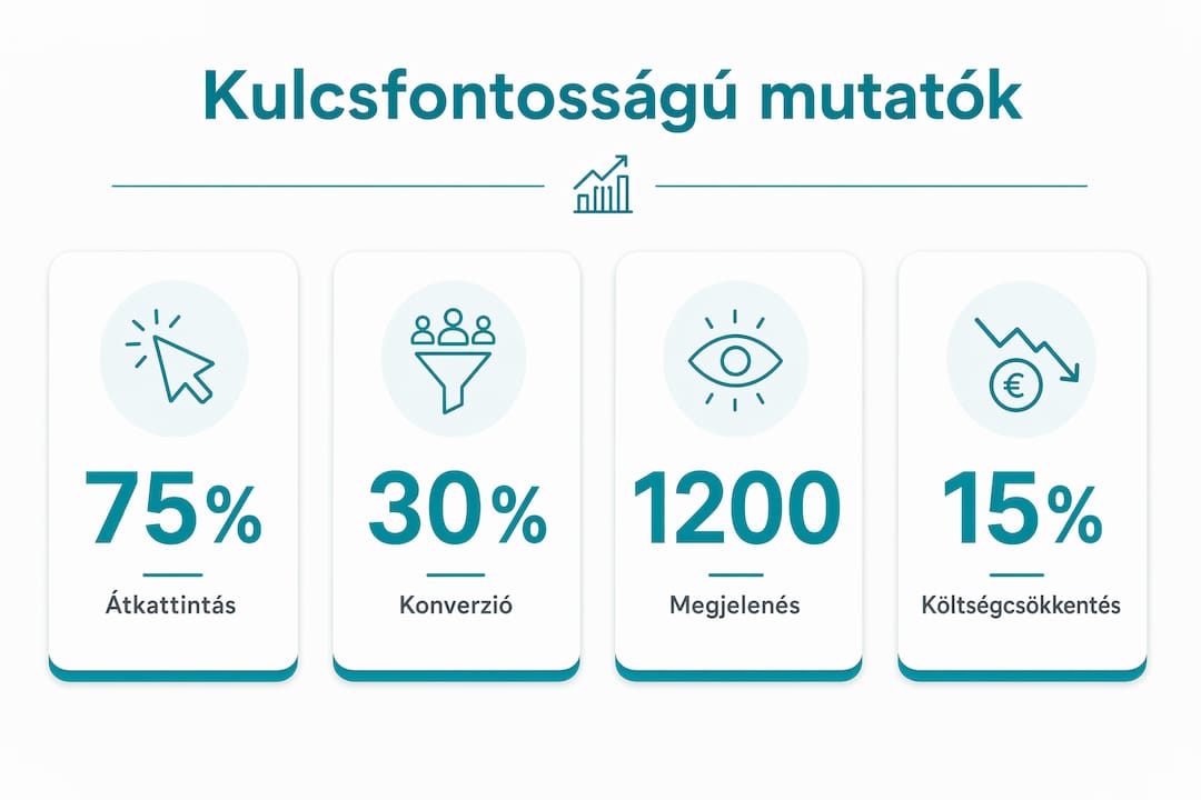 Google Ads kampányok legfontosabb mutatói – infografika