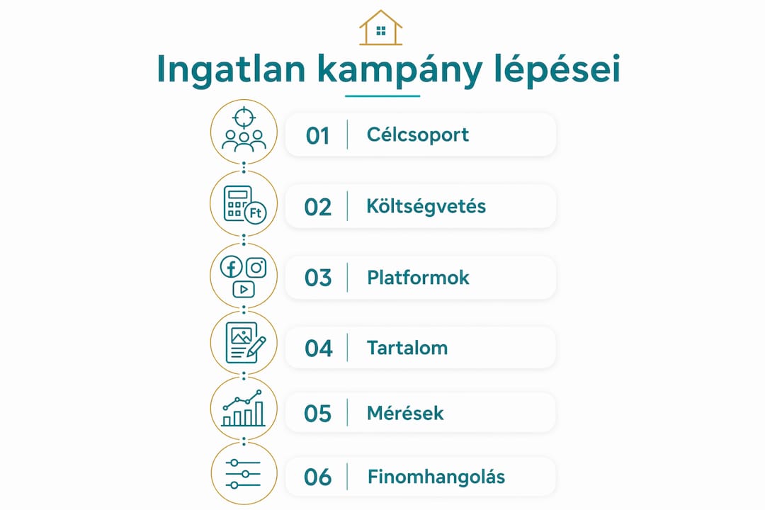 Ingatlan kampány: lépésről lépésre – infografika