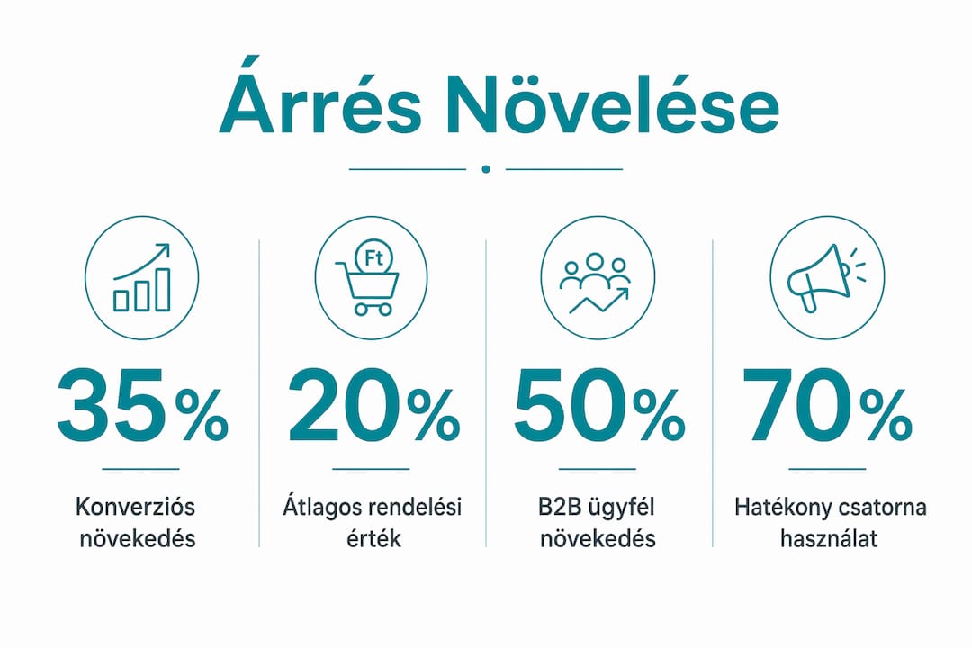 Infografika: hogyan növelhetjük az árrést – a legfontosabb mutatók egy helyen