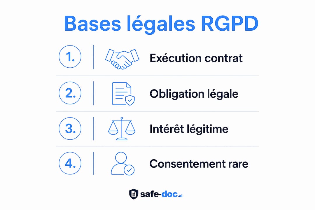 Infographic: the legal foundations of the GDPR for the management of employee data