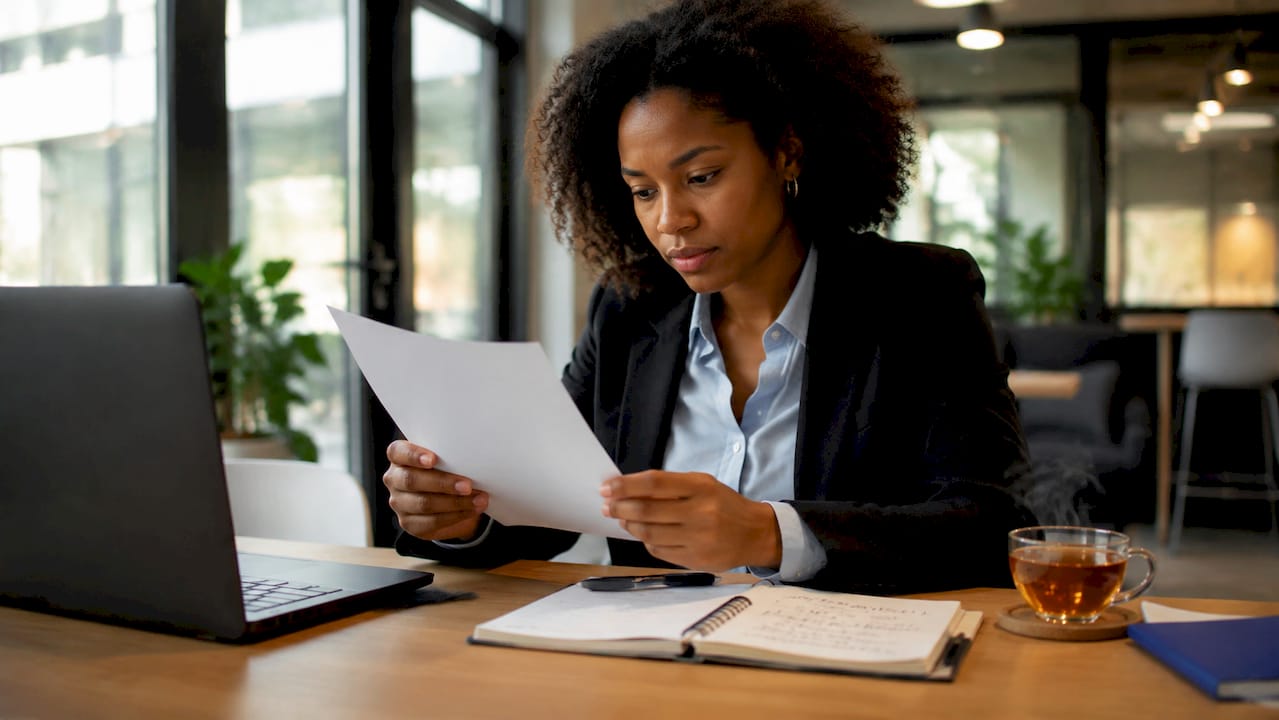 A lawyer receives an official letter from the CNIL.