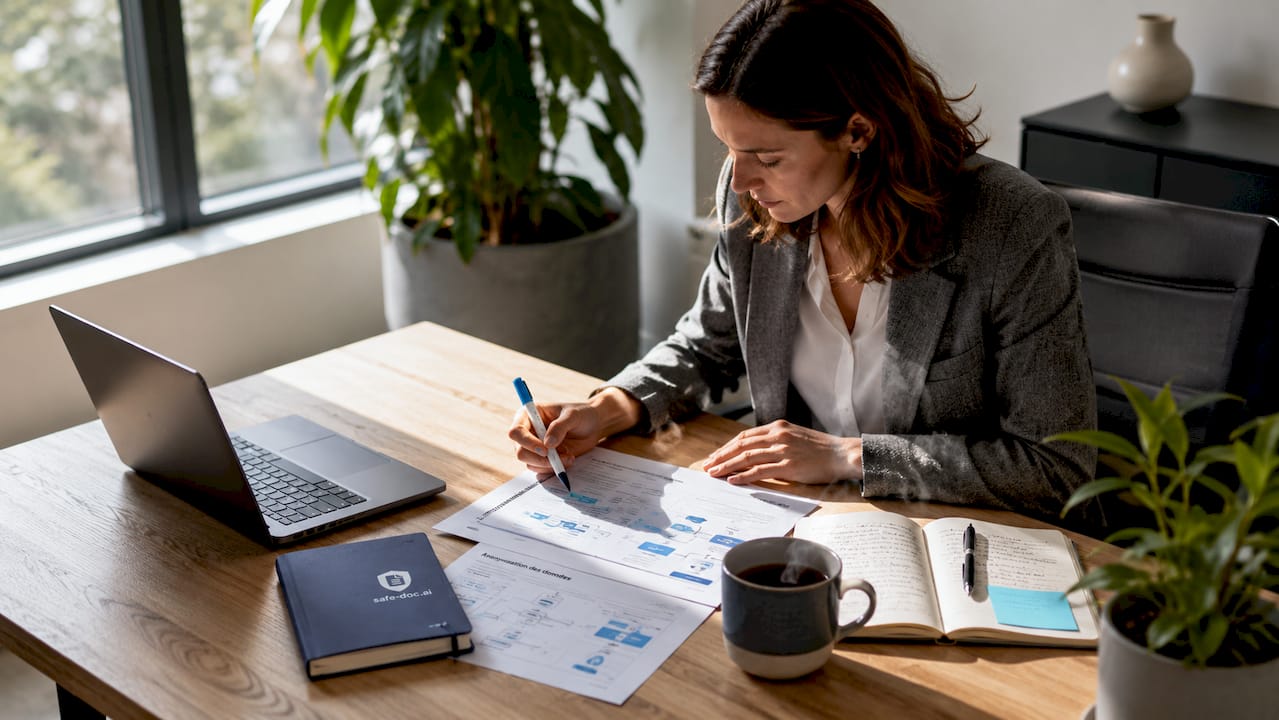 A compliance expert looks at document analysis to ensure compliance with the GDPR.