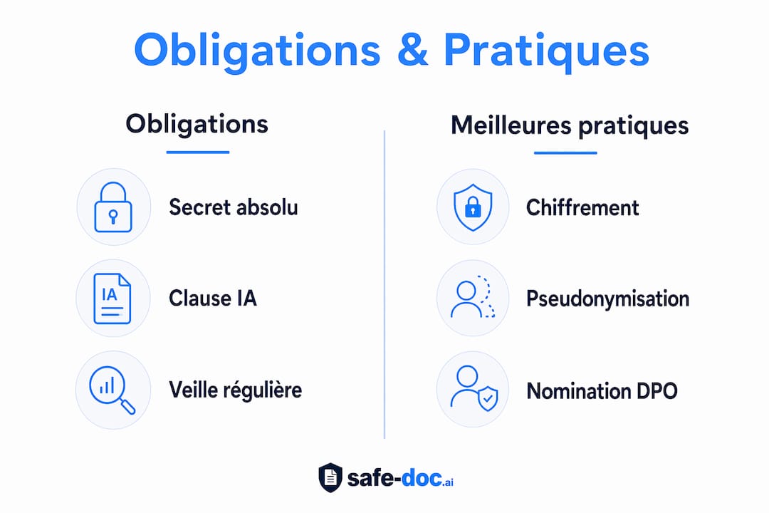 Infographic: the essentials of digital confidentiality, between legal obligations and good practices