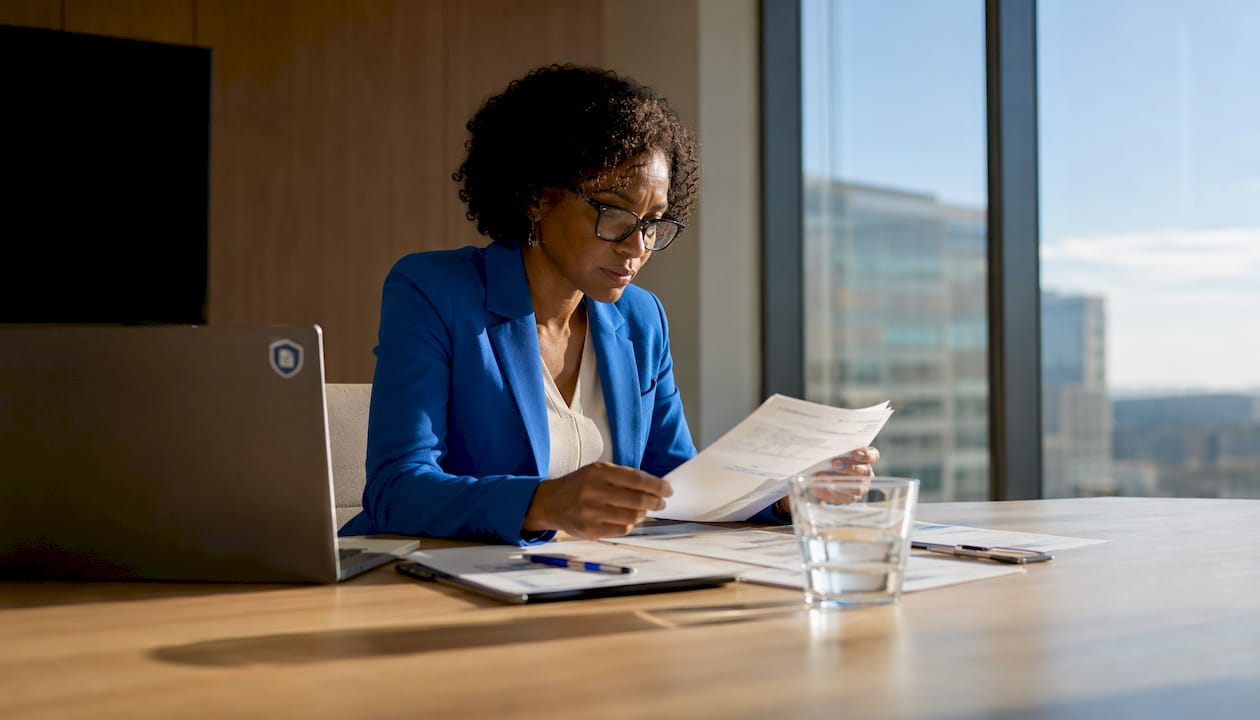 An expert reviews banking data security protocols to ensure reliability.