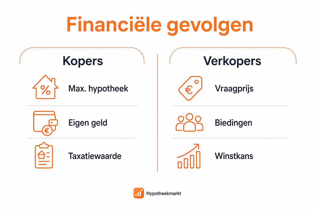 Infographic: wat betekenen de financiële gevolgen voor kopers en verkopers?