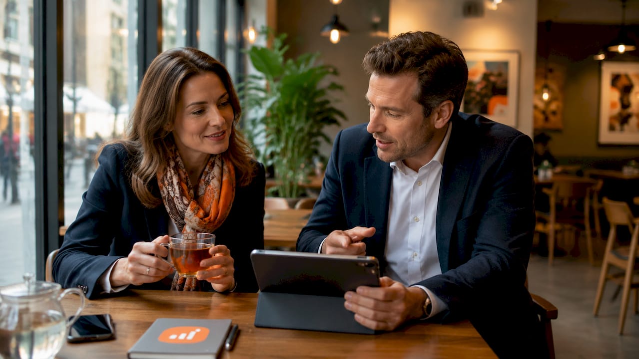 Makelaars gaan in gesprek over digitale manieren om de waarde van een woning te bepalen.