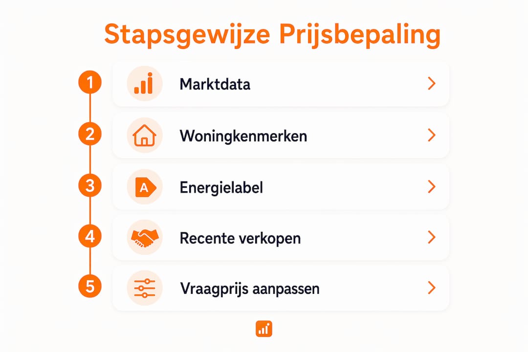 Overzichtelijke infographic: zo bepaal je stap voor stap een slimme prijsstrategie
