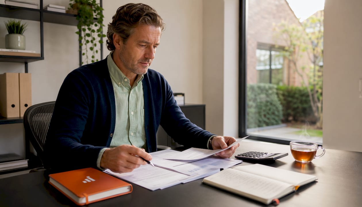 Man neemt de huurinkomsten en de taxatierapporten zorgvuldig door