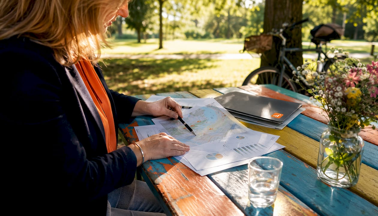 Een taxateur bekijkt grondig de buurt en vergelijkt daarbij actuele cijfers en gegevens over de omgeving.