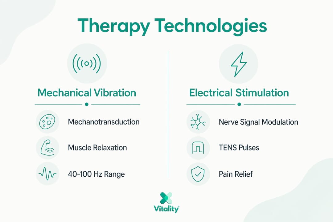 Infographic comparing neck therapy technologies