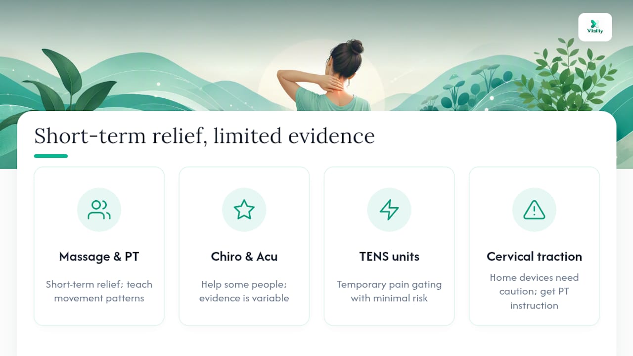 Comparison of neck pain treatment effectiveness
