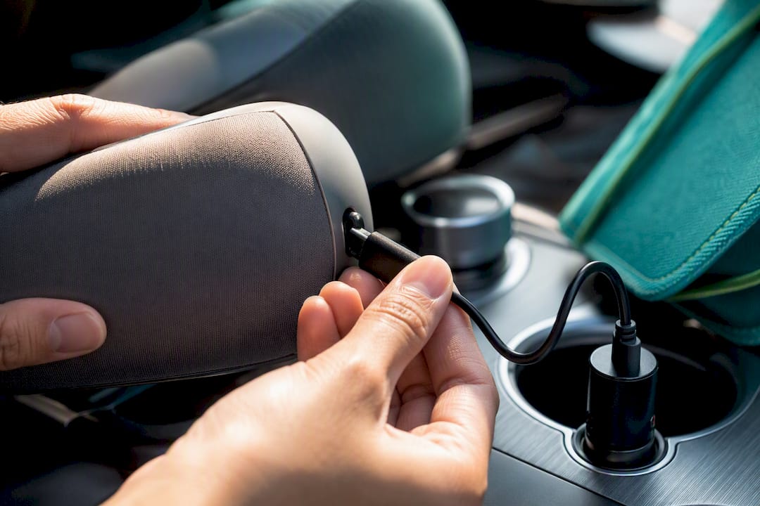 Charging port and car adapter connection