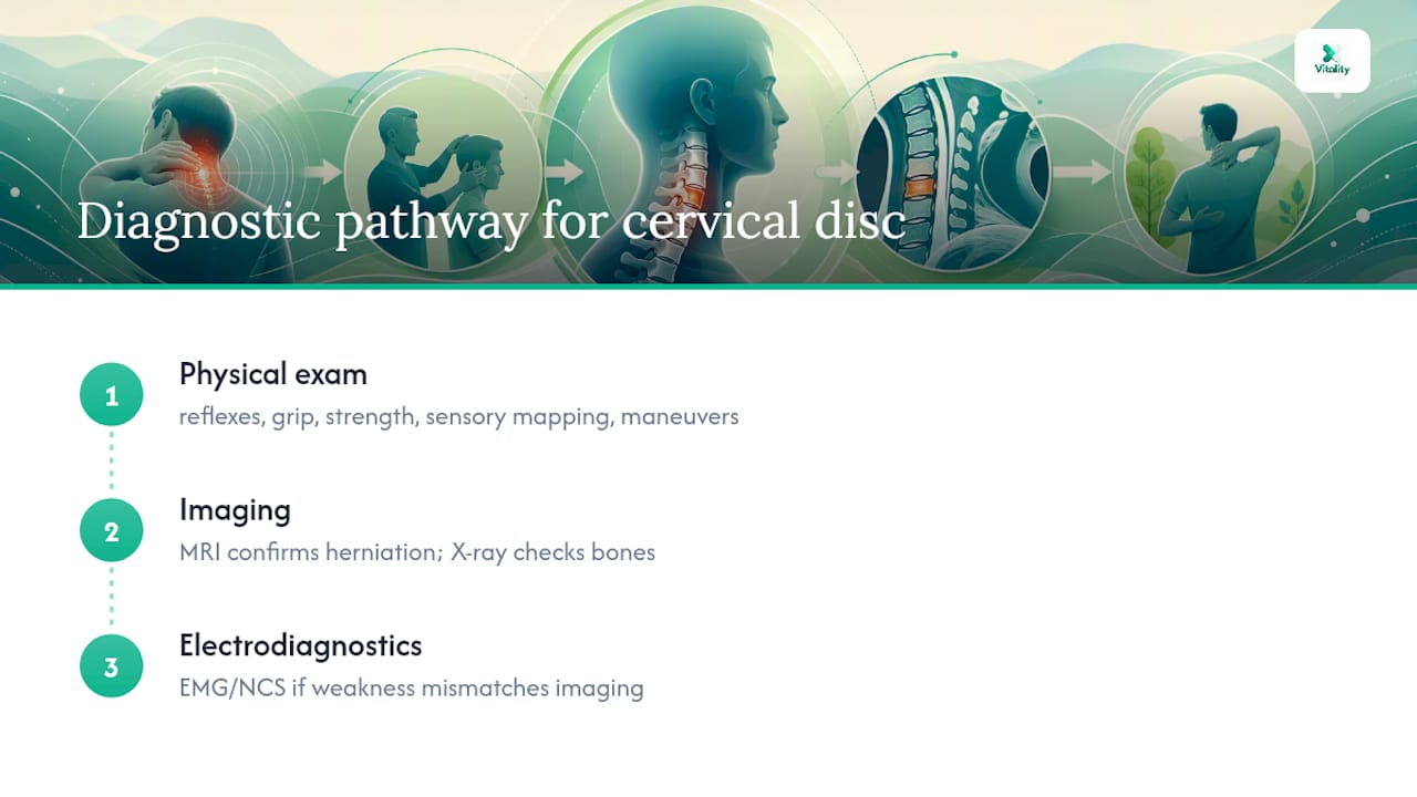 Diagnostic tests for cervical disc herniation