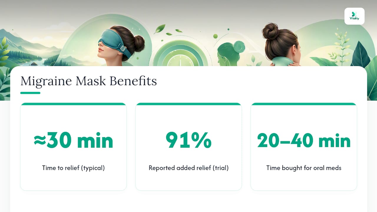 What Are the Real Benefits of a Migraine Mask? — overview diagram