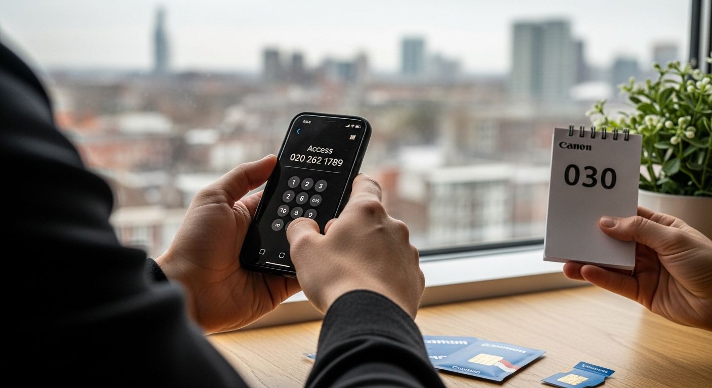 bellen 030 nummer buitenland