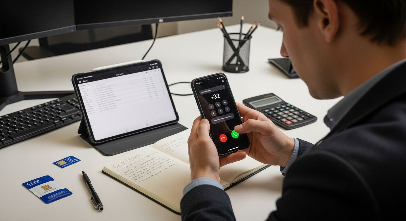 bellen naar belgie testcall