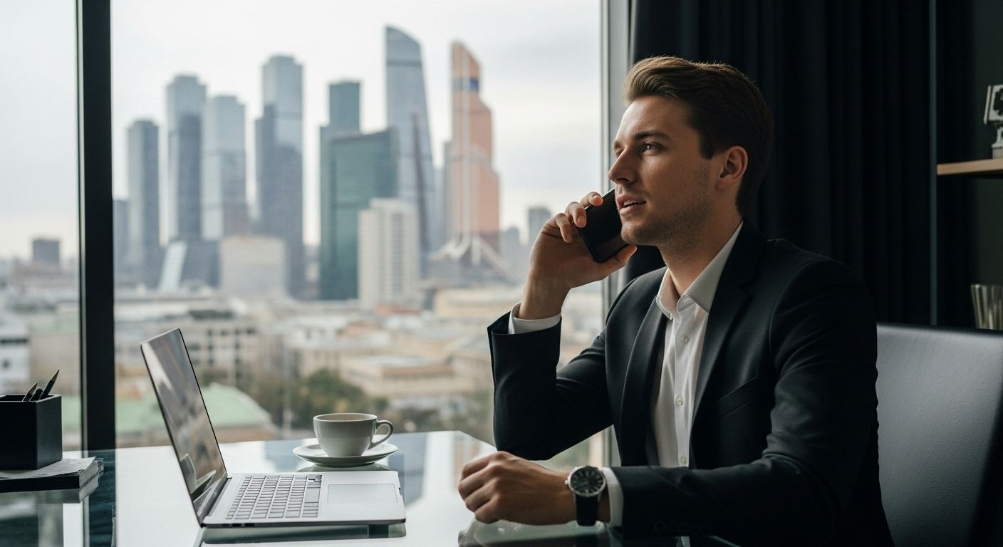 zakelijk internationaal telefoongesprek