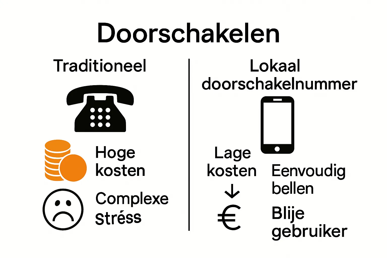 Vergelijking voordelig internationaal bellen infographic