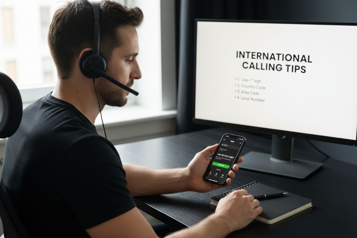 testgesprek internationaal bellen