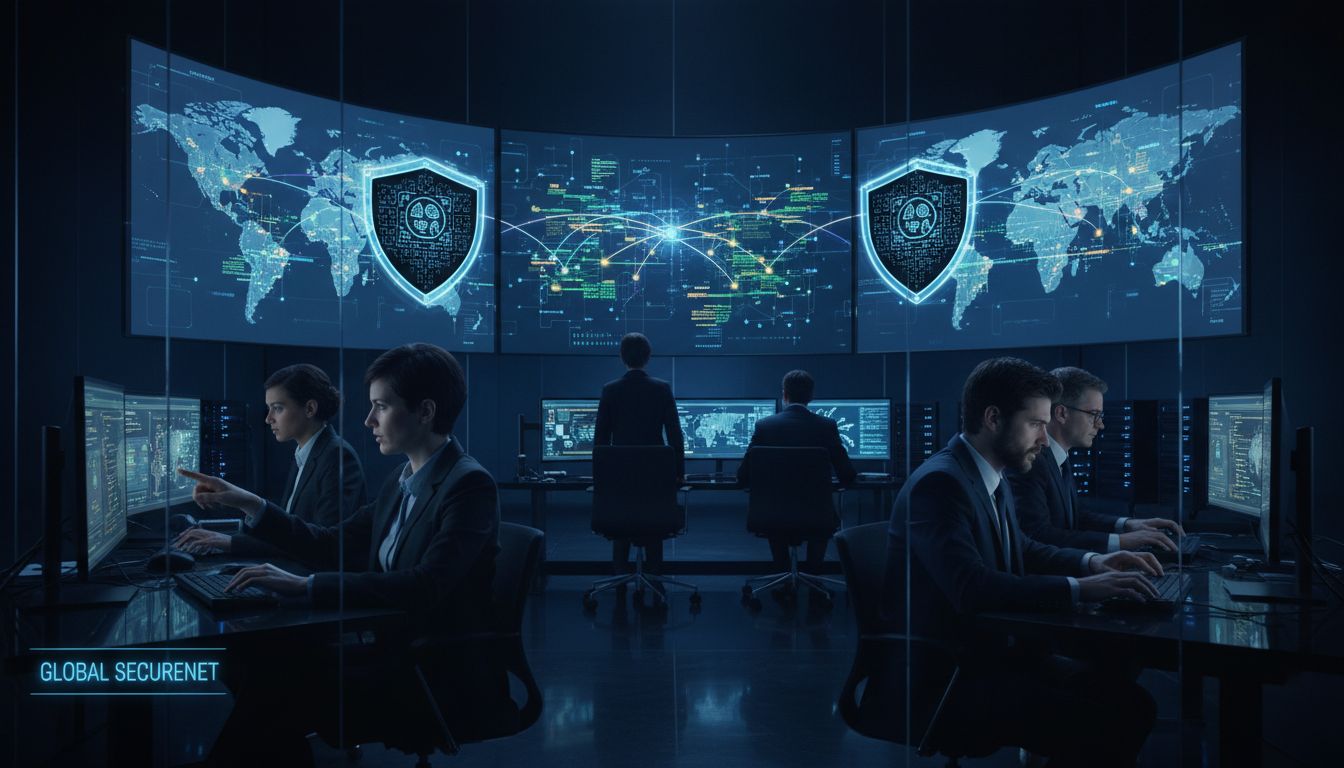 Telecom security experts monitoring global calls