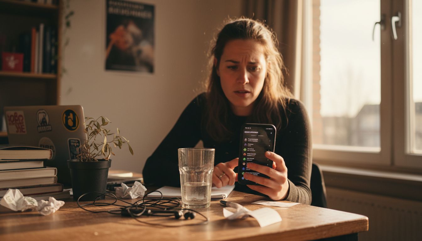 Telefoon toont scherm met instellingen voor het blokkeren van oproepen