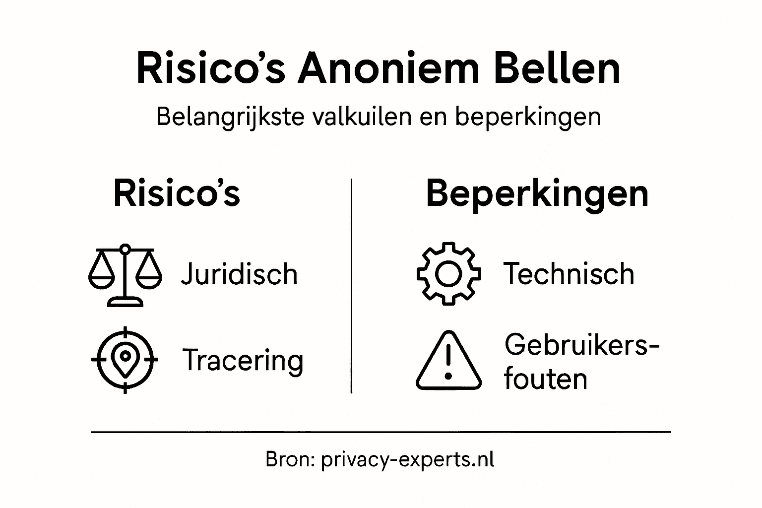Infographic: de risico’s en valkuilen van anoniem bellen