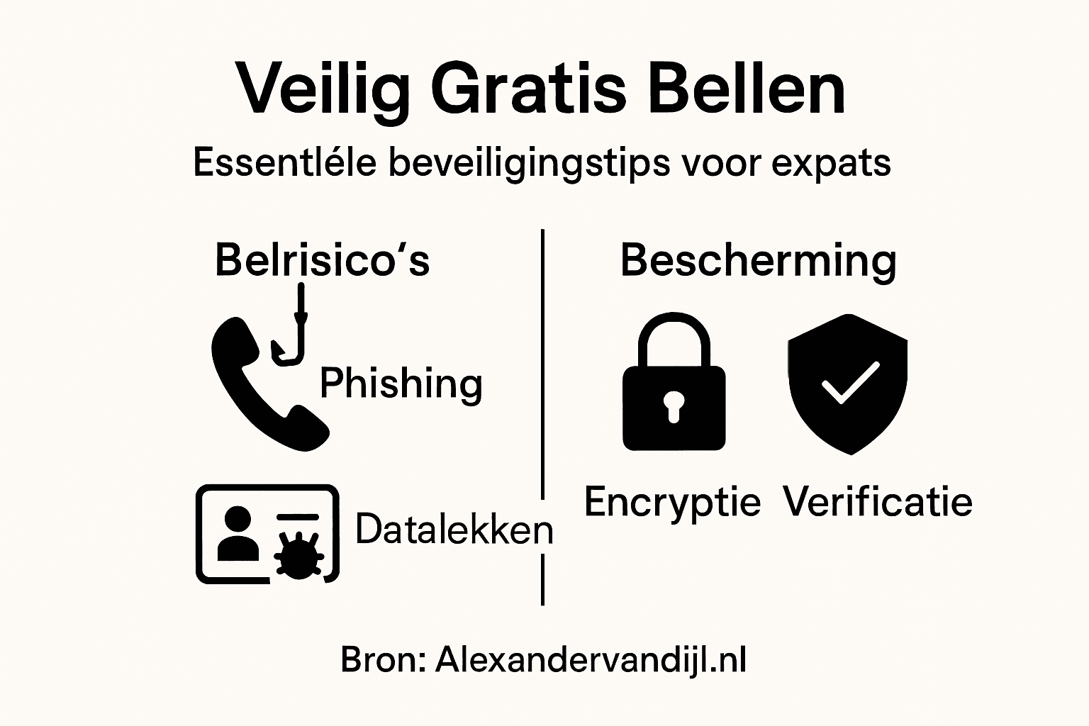 Infographic: veilig gratis bellen voor expats
