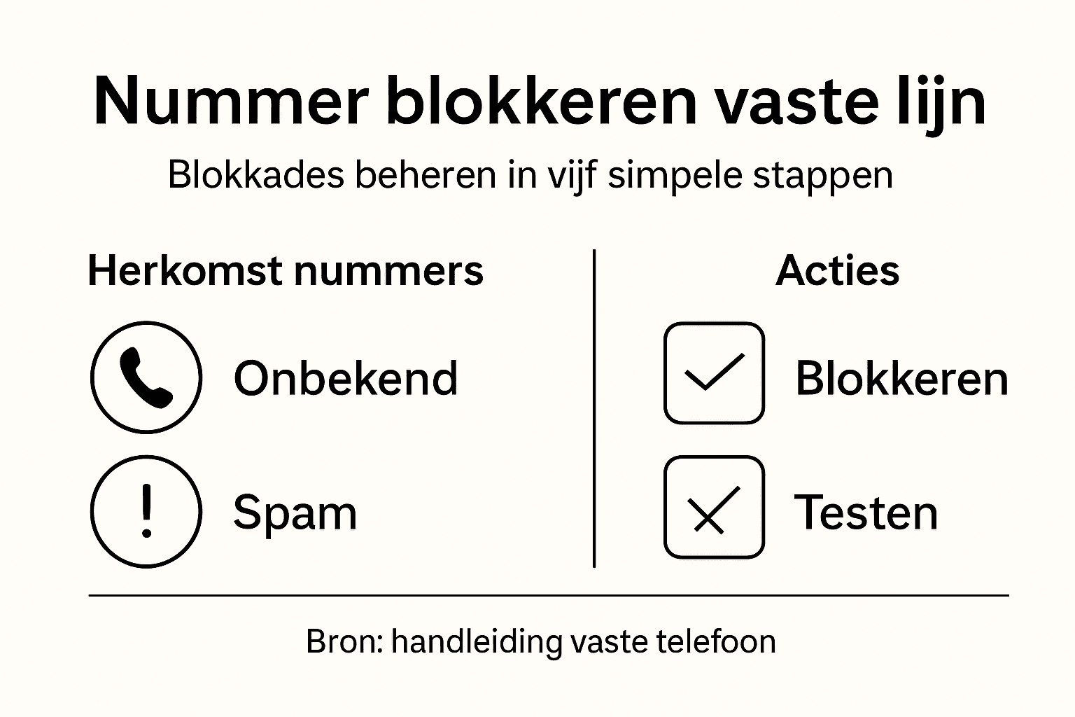 Infographic: alles wat je moet weten over het blokkeren van nummers op je vaste telefoon