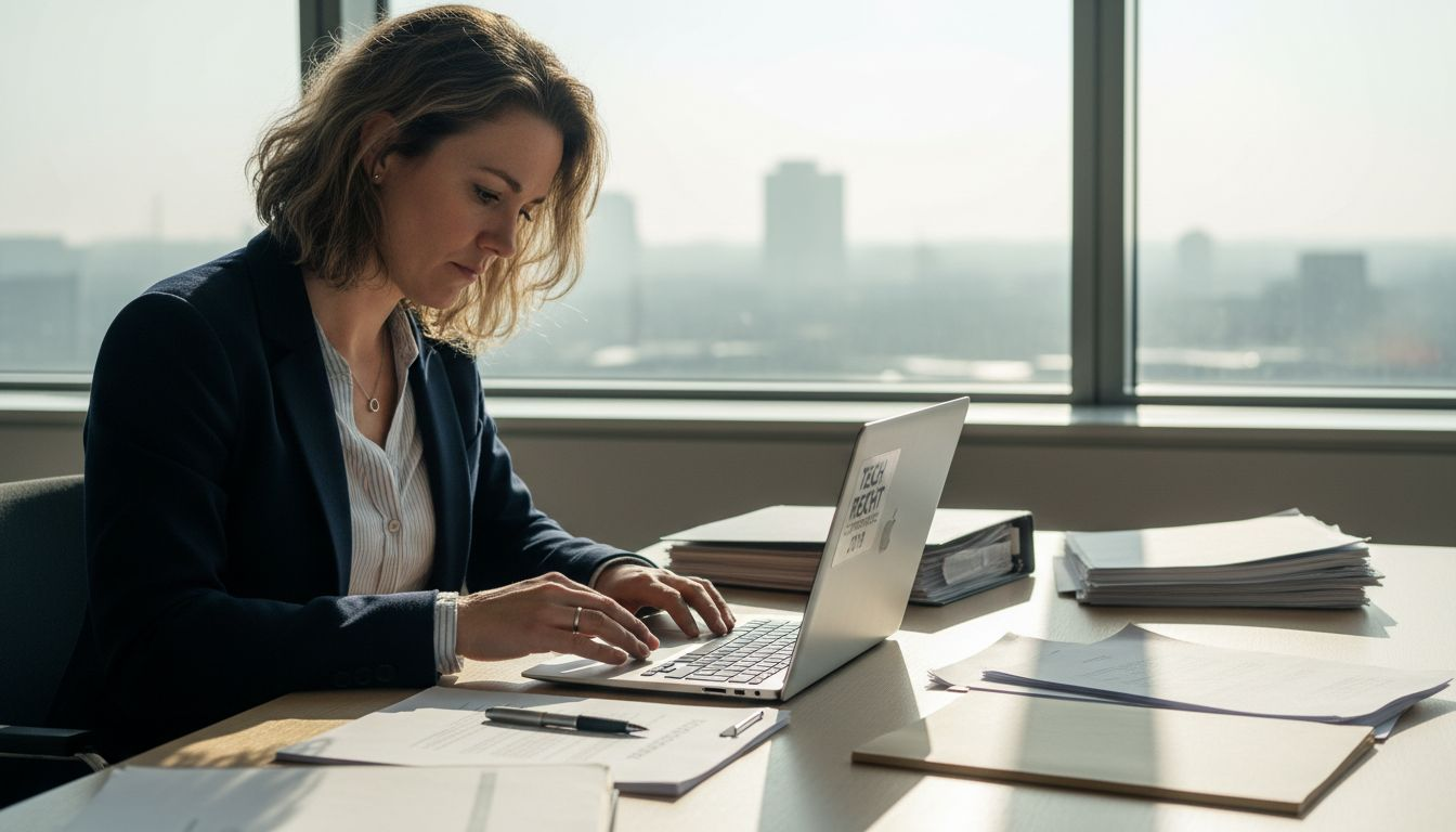 Jurist bespreekt privacyregels tijdens vergadering