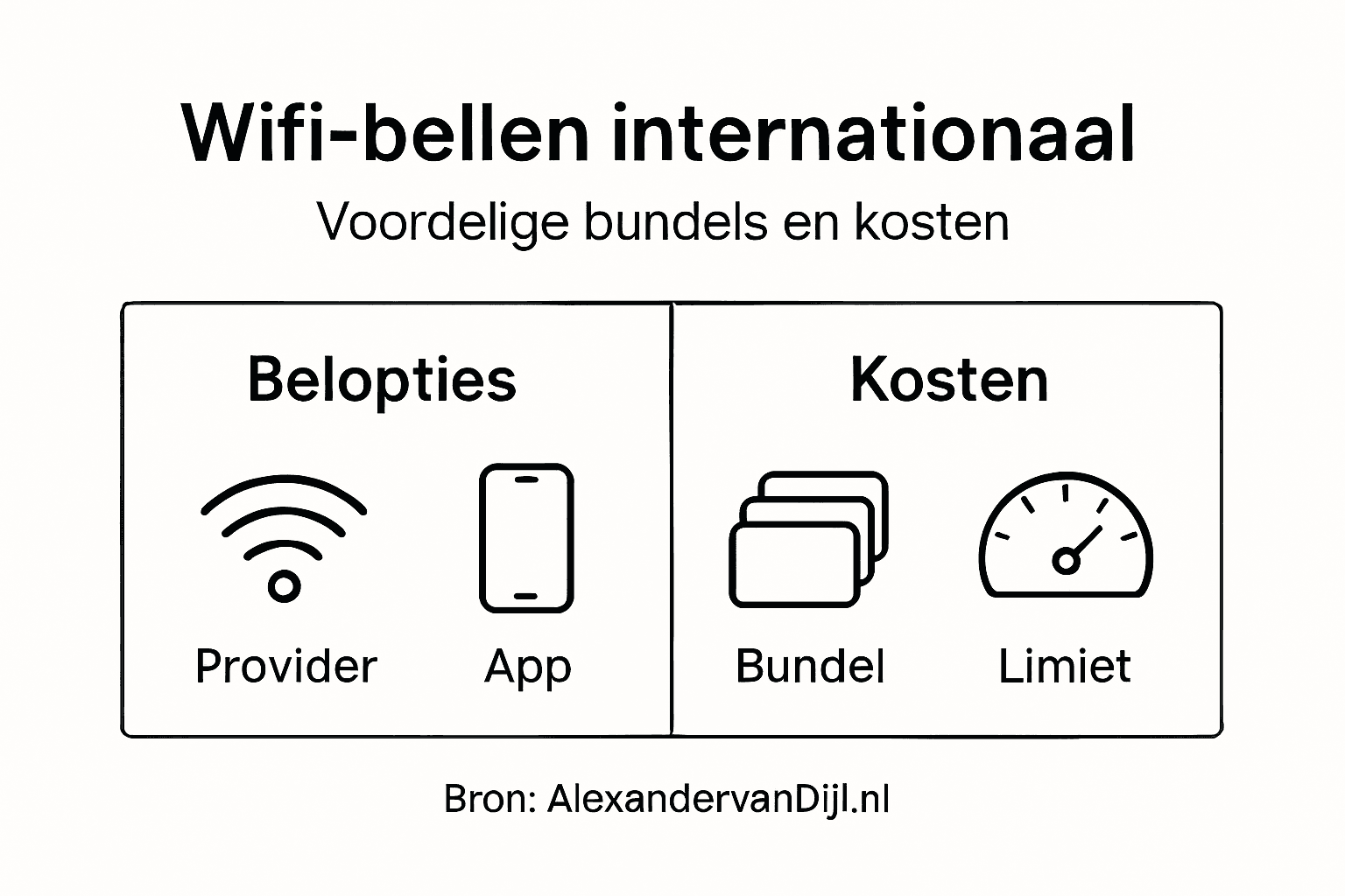 Overzicht: Wat kost bellen via wifi en welke mogelijkheden zijn er?