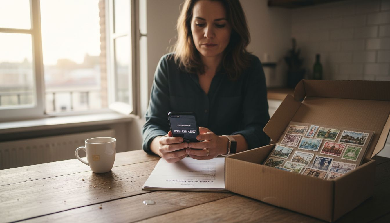 Ondernemer installeert thuis een telefoonnummer om bereikbaar te zijn.