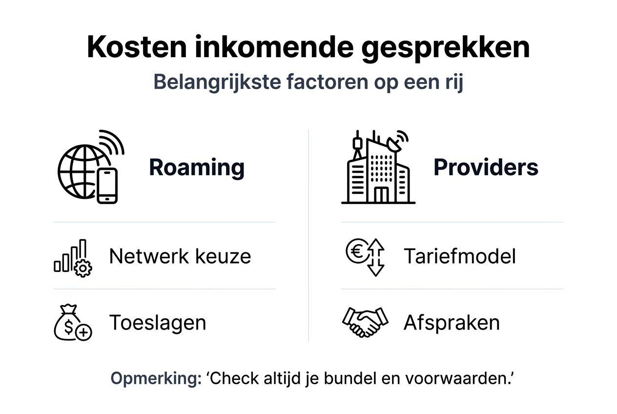 Infographic: welke factoren bepalen de kosten van inkomende telefoongesprekken?