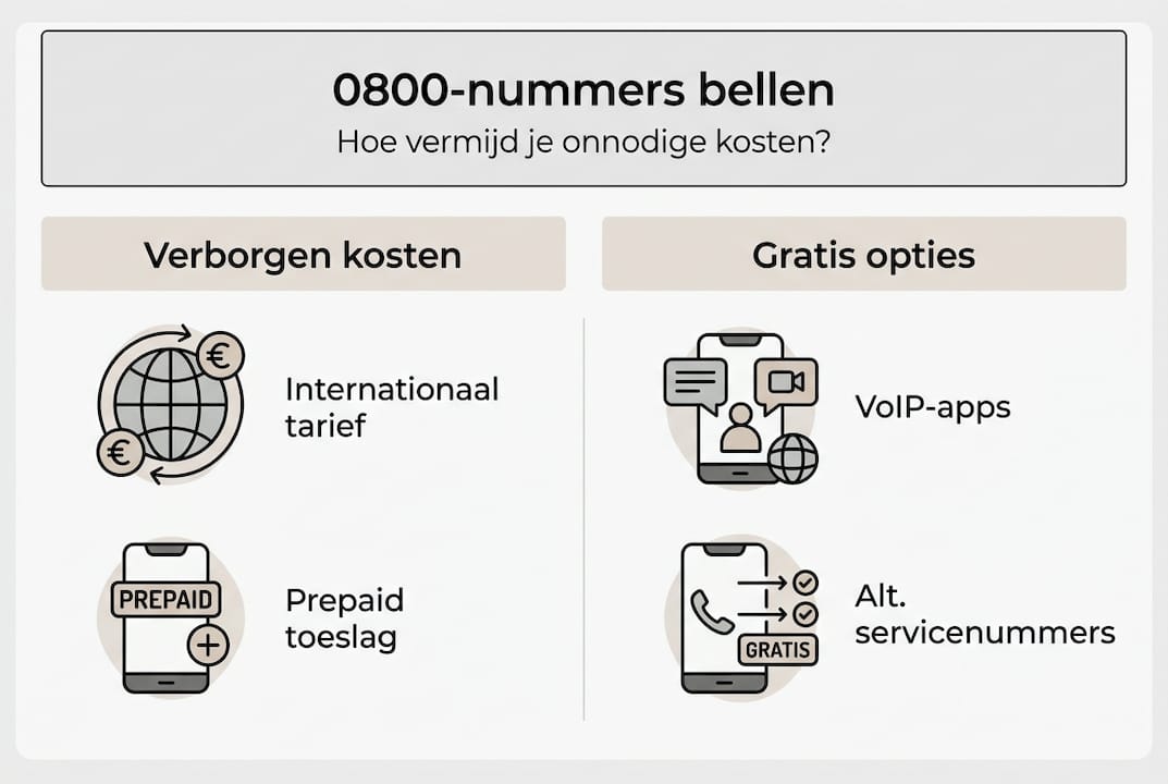 Overzicht: wat kost bellen naar 0800-nummers en welke gratis opties zijn er?