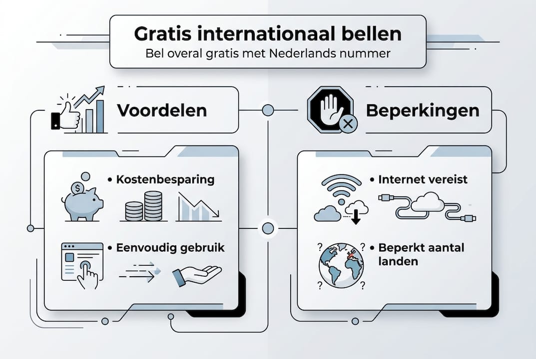 Infographic: Gratis internationaal bellen met je Nederlandse nummer