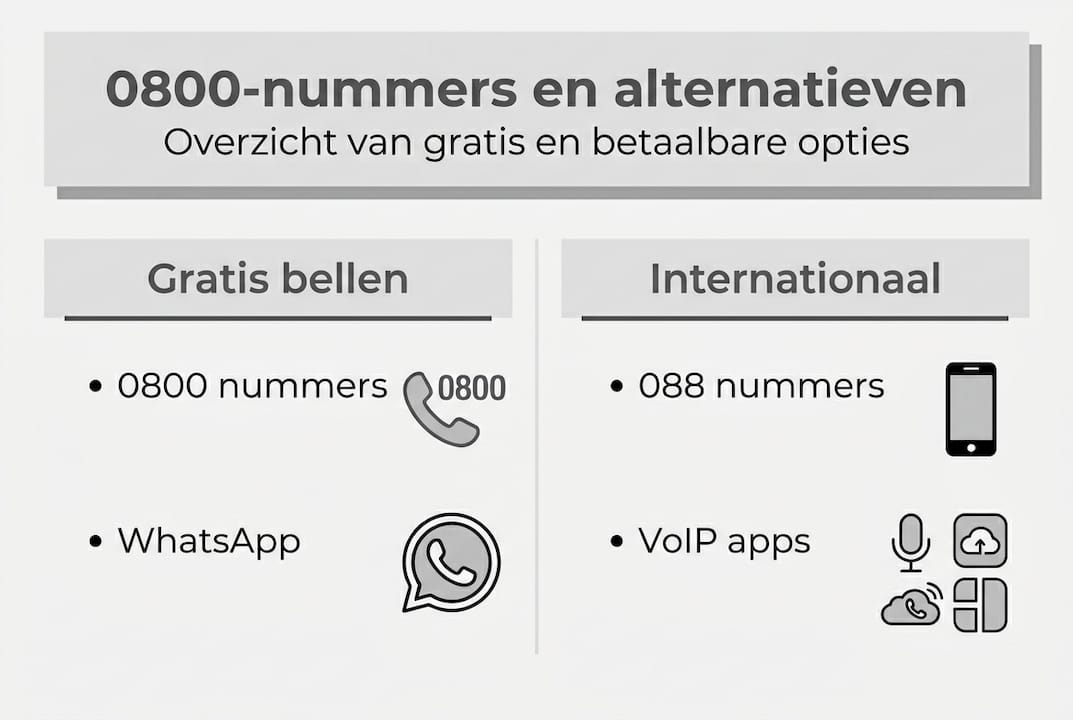 Infographic: Een handig overzicht van 0800-nummers en mogelijke alternatieven